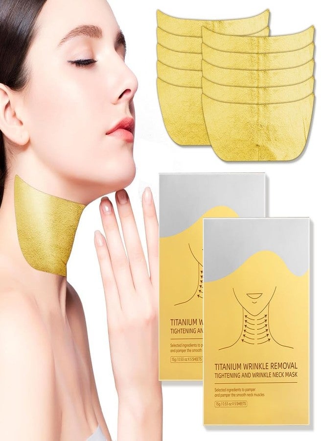 ديموت لصقات قناع الرقبة المضادة للشيخوخة | ضمادات الكولاجين الذهبي وحمض الهيالورونيك لتجاعيد الرقبة | علاج ترطيب عميق وشد ورفع | لفافة قابلة للتعديل لإزالة الخطوط لجميع أنواع البشرة، عبوة واحدة (2) - Image 1